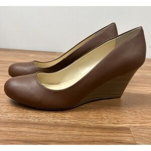Jessica Simpson Sampson Wedge Slip-on Shoes Women's Size 10 WIDE‎ Brown